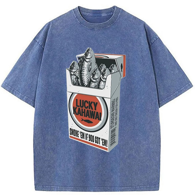 Japanese Lucky Kahawai Washed T-Shirt