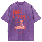 Unisex More Ramen Less Drama Washed T-Shirt