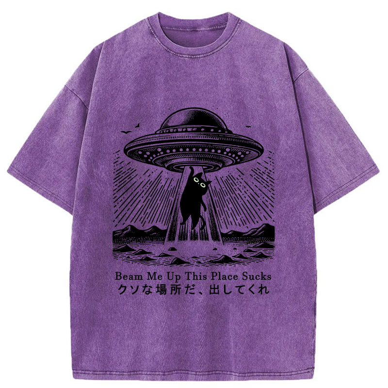 Unisex Please Take Me Away Washed T-Shirt