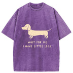 Unisex Wait For The Dachshund Washed T-Shirt