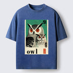 Unisex Eagle Owls Washed T-Shirt