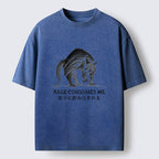 Unisex Rage Consumes Cat Washed T-Shirt