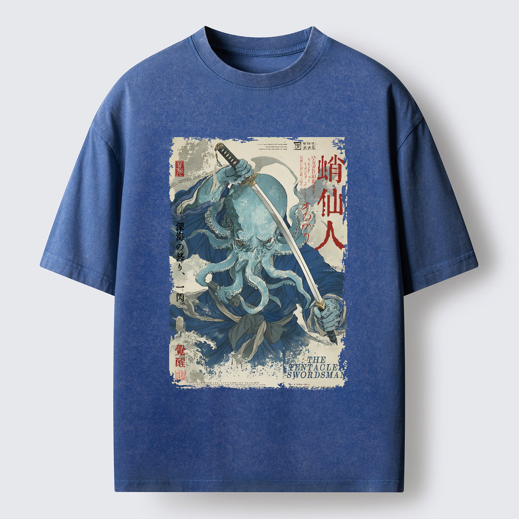 Cool Octopus Sage Washed T-Shirt