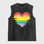 Kindness Equality Peace Love Washed Tanks
