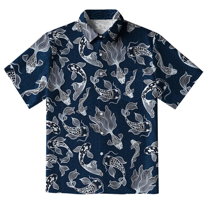 Japanese Koi Button-up Shirt