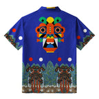 Abstract Art Mask Button-up Shirt