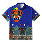 Abstract Art Mask Button-up Shirt