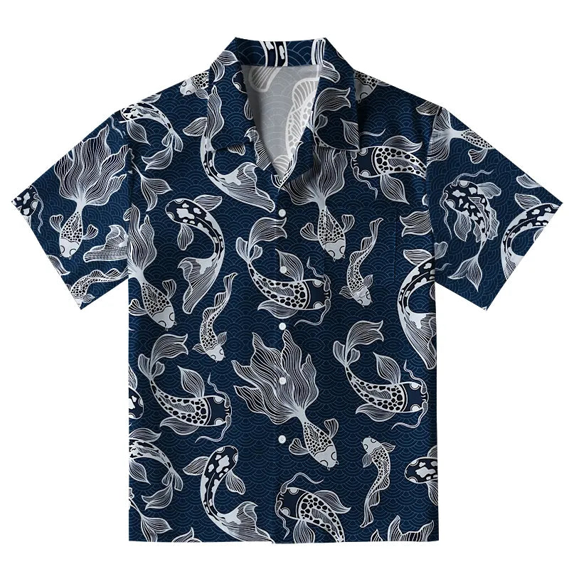 Japanese Koi Aloha Hawaiian Shirt