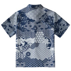 Elegant Floral Waves Button-up Shirt