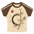 Find Peace Stripe Raglan Baby Tee