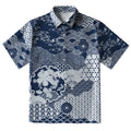 Elegant Floral Waves Button-up Shirt