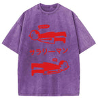 Let's Fly Office Worker Washed T-Shirt