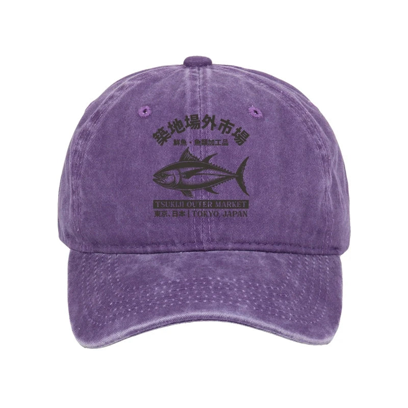 Sakana Tsukiji Fish Market Washed Cap