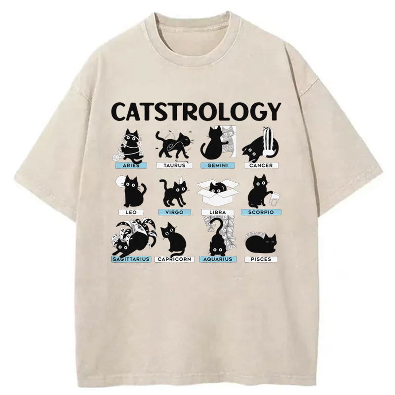 Catstrology Washed T-Shirt
