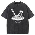 Geisha Tattoo Ramen Washed T-Shirt