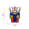New Mobile Suit Gundam Metal Badge Cartoon Anime Unicorn Phoenix Gundam Set Small Brooch