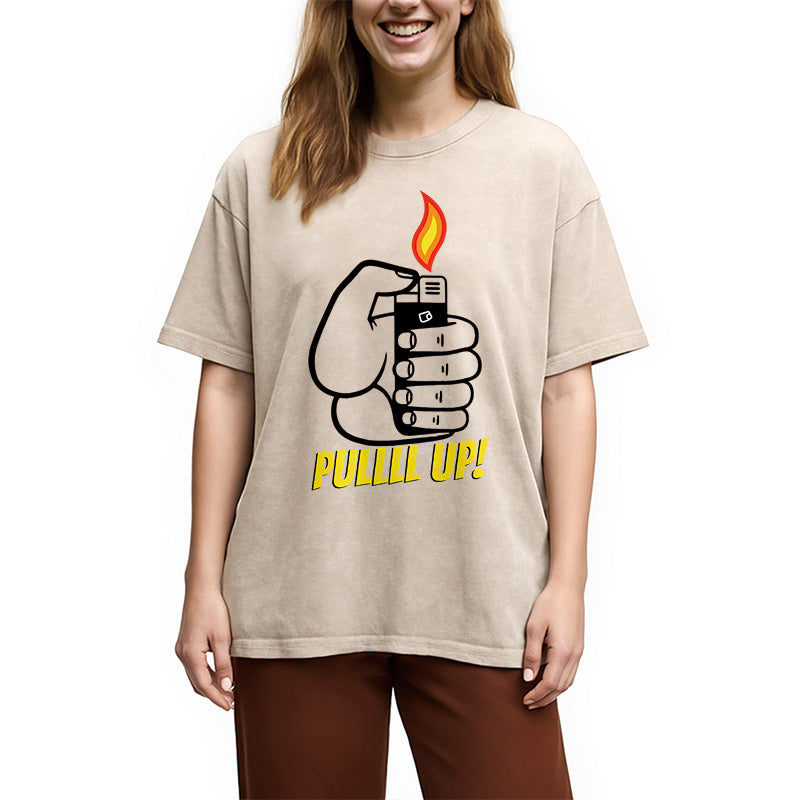 PULLLL UP! Washed T-Shirt
