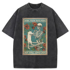 When You Are Dead Inside But Still Love Cats Washed T-Shirt