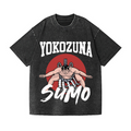 Yokozuna The Highest Honor in Sumo Vintage Wash Japanese Design T-Shirt