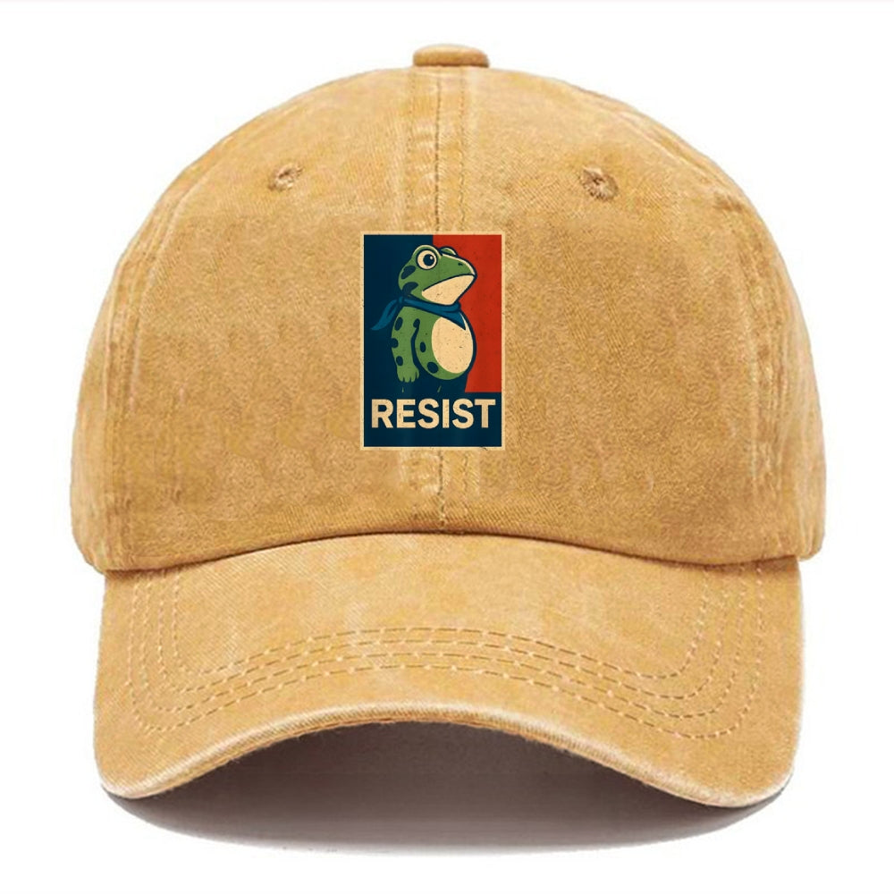 Portland Frog Art Printed Cap