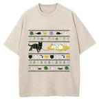 Ugly Cat Sweater Washed T-Shirt