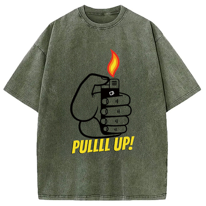 PULLLL UP! Washed T-Shirt