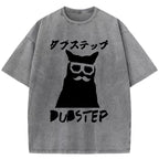 Dubstep Cat Washed T-Shirt