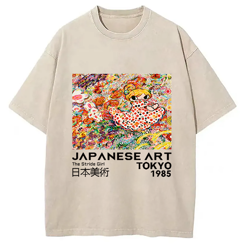 Time In The Flower Field Washed T-Shirt
