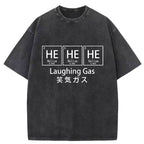 Funny Laughing Gas Washed T-Shirt