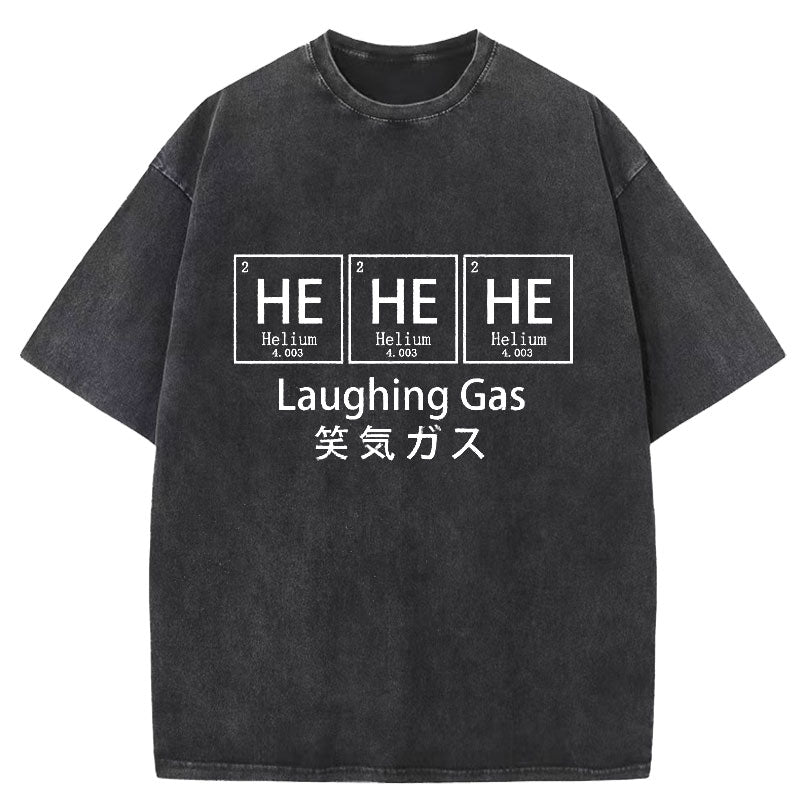 Funny Laughing Gas Washed T-Shirt