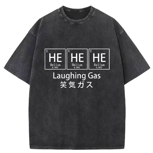 Funny Laughing Gas Washed T-Shirt