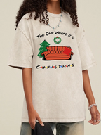 Vintage The One Where It's Christmas Washed T-Shirt