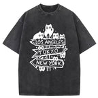 LA&TK&NY Washed T-Shirt