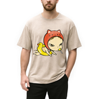 Red Hat Girl Washed T-Shirt