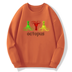 octopus Cotton Pullover Sweatshirt