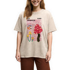 Japanese Art Mushroom Vintage Washed T-Shirt