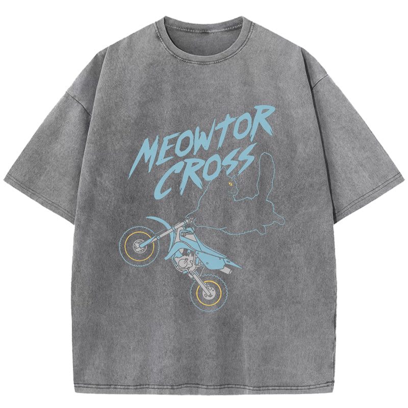Meowtor Cross Washed T-Shirt