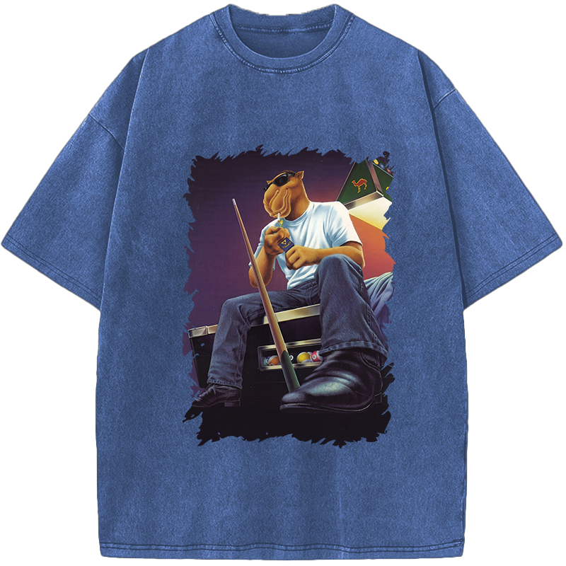 Unisex Stay Calm Strike Right Confident Camel Vintage Washed T-Shirt