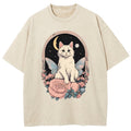 Cat & Rose Washed T-Shirt