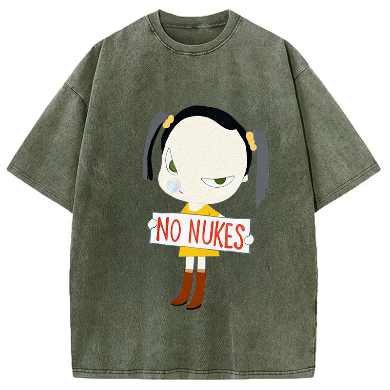 No Nukes Nara Washed T-Shirt