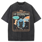 The Universal Cat Distribution System Washed T-Shirt