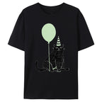 Black Cat And Balloon Classic T-Shirt