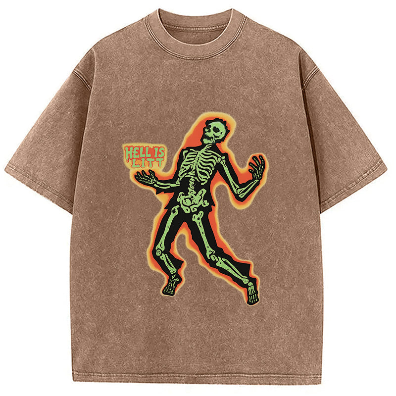HELL IS LIT Washed T-Shirt