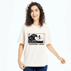 Skeleton Surfing Japan Washed T-Shirt
