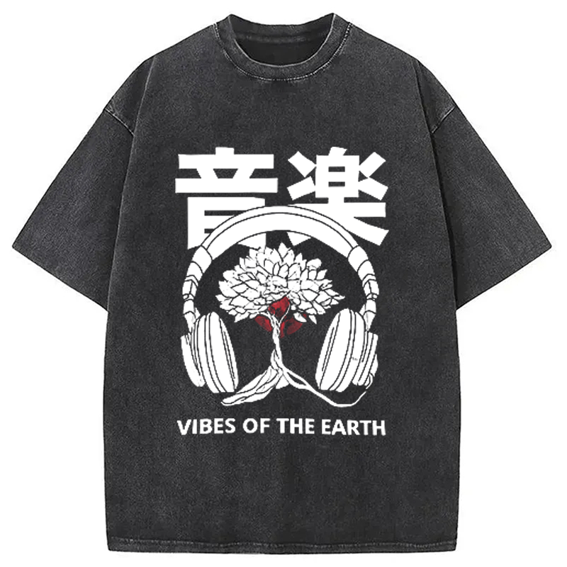 Music DJ Hip Hop Washed T-Shirt
