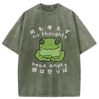 Head Empty Frog Washed Vintage T-Shirt