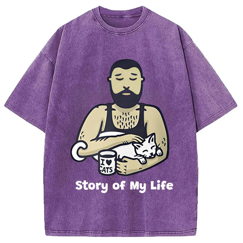 Story of My Life Washed T-Shirt