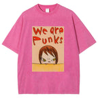 Yoshitomo Nara We Are Punks Vintage Wash Japanese Design T-Shirt