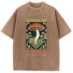 Japanese Art Mushroom Vintage Washed T-Shirt