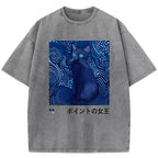 Cat Vintage Washed T-Shirt